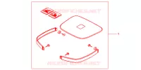 GARNITURES TOP CASE R218 pour Honda CB 500 2000