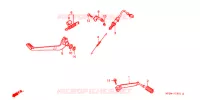 PEDALE (2) pour Honda CB 500 2000