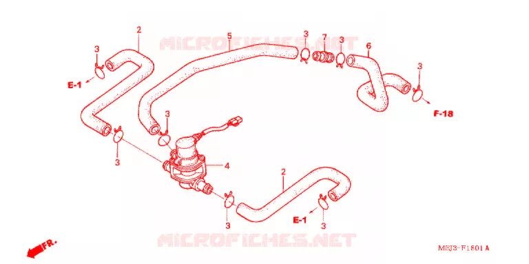 COMMANDE INJECTION D'AIR SOUPAPE Honda MOTO 1300 CB 2005  CB1300SA5