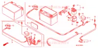 BATTERIE pour Honda CB 1300 ABS, TETE DE FOURCHE 2007