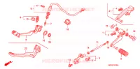 PEDALE pour Honda CB 1300 ABS, TETE DE FOURCHE 2007