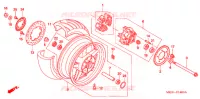 ROUE ARRIERE pour Honda CB 1300 ABS 2005