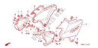 COUVERCLES LATERAUX (CB1300/A/S/SA) pour Honda CB 1300 ABS WHITE 2005