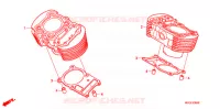 CYLINDRE pour Honda SHADOW VT 750 Kumamoto factory 2008