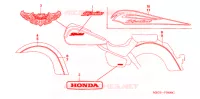 AUTOCOLLANTS pour Honda SHADOW VT 750 AERO ABS 2007