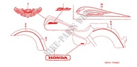 AUTOCOLLANTS pour Honda SHADOW VT 750 AERO ABS 2007