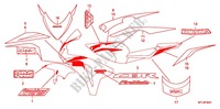 AUTOCOLLANTS (2) pour Honda CBR 1000 RR FIREBLADE 2009