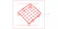 FILET BAGAGES NOIR pour Honda CBR 125 2009