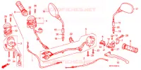 LEVIER DE GUIDON   CABLE   COMMODO (CBR125RW7/RW9/RWA) pour Honda CBR 125 2009