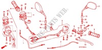 LEVIER DE GUIDON   CABLE   COMMODO (CBR125RW7/RW9/RWA) pour Honda CBR 125 TRICOLOR 2009