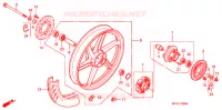 ROUE ARRIERE pour Honda CBR 125 2009