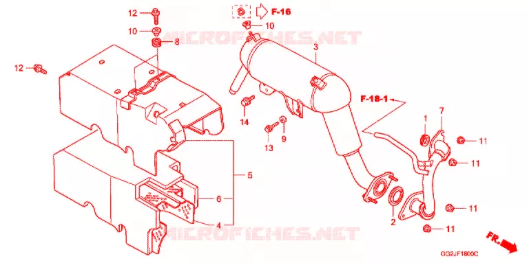 SILENCIEUX D'ECHAPPEMENT Honda SCOOTER 50 GYRO 2000  NJ50MDY