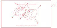 VALISES DARKNESS BLACK pour Honda CBR 1100 SUPER BLACKBIRD 2006