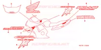 AUTOCOLLANTS (1) pour Honda CBR 1100 SUPER BLACKBIRD 2006