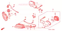 CLIGNOTANT pour Honda CBR 1100 SUPER BLACKBIRD 2006