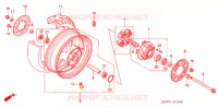 ROUE ARRIERE pour Honda CBR 1100 SUPER BLACKBIRD 2006