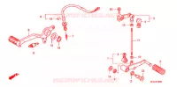 PEDALE pour Honda CBF 1000 F ABS 2010
