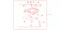 SUPPORT   PLATINE DE TOP CASE pour Honda CBF 1000 F ABS 2010