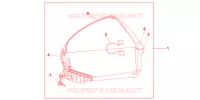 TOP CASE 45L AMBER YELLOW pour Honda CBF 1000 F ABS 2010