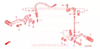 PEDALE pour Honda CBF 1000 F ABS 2010