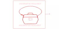 SAC INTERIEUR DE TOP CASE pour Honda CBF 1000 F ABS 2010