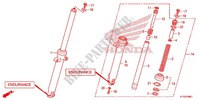 FOURCHE (ENDURANCE) (DRUM BRAKE) pour Honda CBF 125 2012