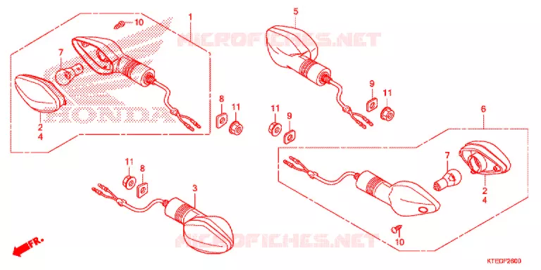 CLIGNOTANT Honda MOTO 125 CBF 2012  CBF125MCC