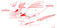 AUTOCOLLANTS pour Honda CBF 125 2012