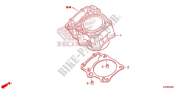 CYLINDRE pour Honda CBR 300 ABS HRC TRICOLOR 2016