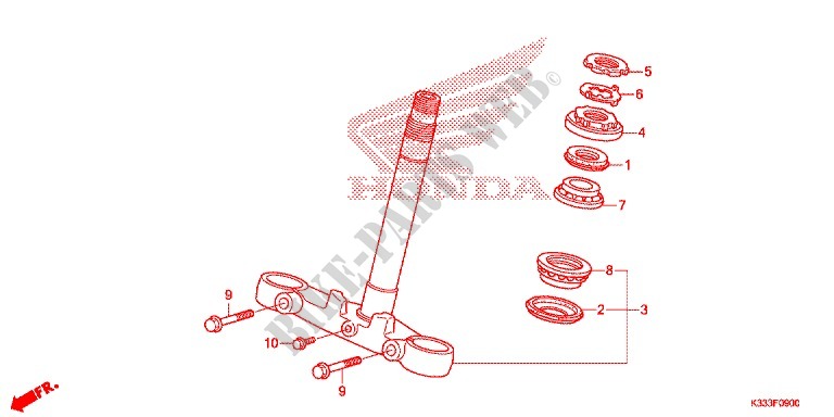 TE DE FOURCHE pour Honda CBR 300 2016