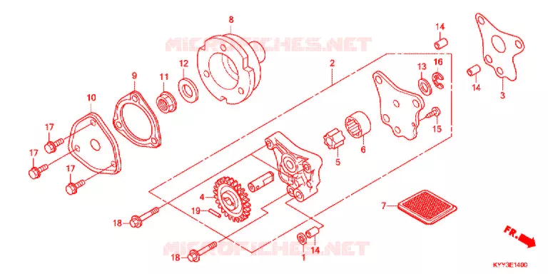 POMPE A HUILE Honda MOTO 125 ACE 2016  CGX125SHF