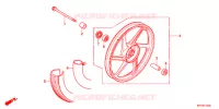 ROUE AVANT (MOULURE) pour Honda ACE 125 MOULDED WHEELS 3KE 2015