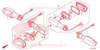 CLIGNOTANT pour Honda CB1 125 RUEDA CON RAIOS LA 2015