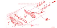 FEU ARRIERE pour Honda CB1 125 RUEDA CON RAIOS LA 2015