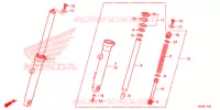 FOURCHE pour Honda CB1 125 RUEDA CON RAIOS LA 2015