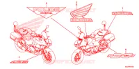 AUTOCOLLANTS pour Honda NC 750 POLICE 2016