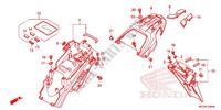 GARDE BOUE ARRIERE pour Honda NX4 FALCON 400 Fi 2014
