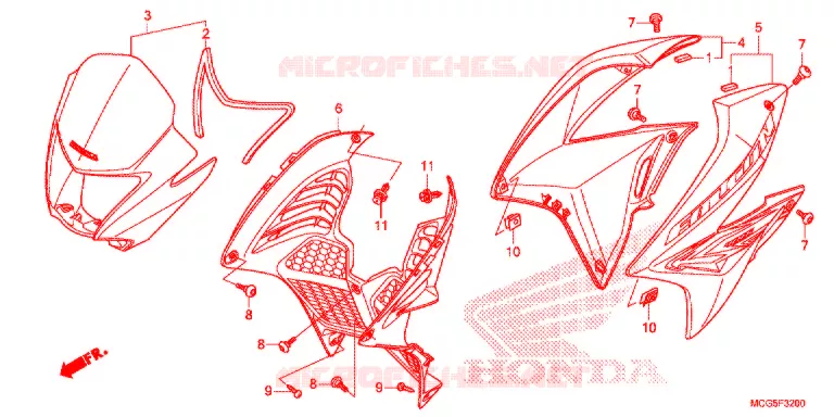 OUIES DE RADIATEUR Honda MOTO 400 NX 2015  NX400F