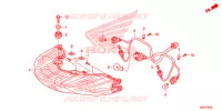 FEUX ARRIERE pour Honda SH 150 ABS SPORTY STANDARD 2016