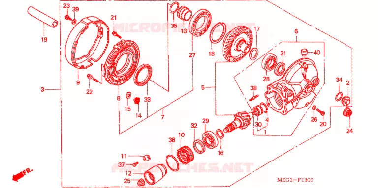 COUPLE CONIQUE Honda MOTO 750 SHADOW 2004  VT750C4
