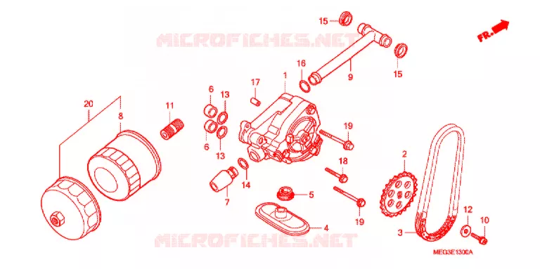 POMPE A HUILE Honda MOTO 750 SHADOW 2007  VT750C7