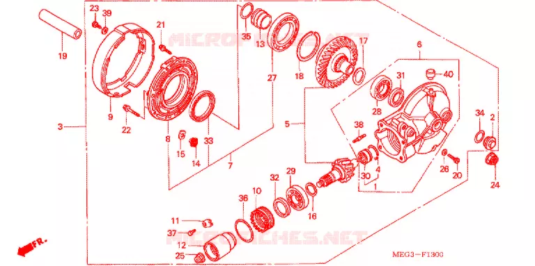 COUPLE CONIQUE Honda MOTO 750 SHADOW 2007  VT750C7