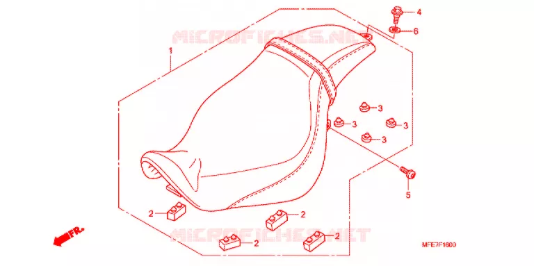 SELLE Honda MOTO 750 SHADOW 2010  VT750C2SA