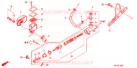 MAITRE CYLINDRE DE FREIN ARRIERE pour Honda SHADOW VT 750 GRAY 2010
