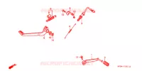 PEDALE (2) pour Honda CB 500 1997