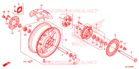 ROUE ARRIERE pour Honda CBR 600 RR TRICOLOR 2016