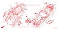 COUVERCLES LATERAUX pour Honda CBR 600 RR BLACK 2016