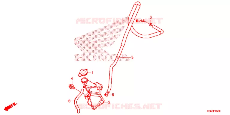 VASE D'EXPANSION Honda SCOOTER 150 PCX 2015  WW150G