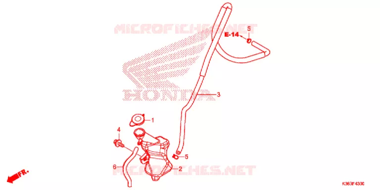 VASE D'EXPANSION Honda SCOOTER 150 PCX 2016  WW150EXG
