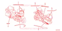 AUTOCOLLANTS pour Honda GL 1800 GOLD WING ABS AIRBAG 2016